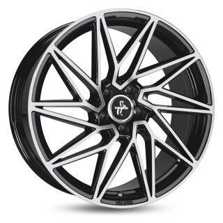 Keskin KT20 8,0x18 5/108 ET45 Schwarz frontpoliert Alufelge