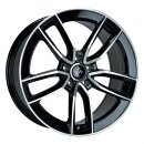 Keskin KT21 8,0x18 5/112 ET30 Schwarz frontpoliert Alufelge