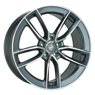 Keskin KT21 7.5x17 5/112 ET30 Palladium frontpoliert Alufelge