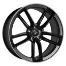 Keskin KT21 7,5x17 5/114,3 ET45 Matt Schwarz lippe...