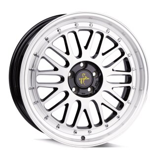 Keskin KT22 8,5x19 5/112 ET30 Schwarz frontpoliert Alufelge