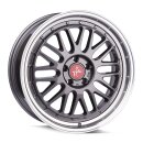 Keskin KT22 8,5x19 5/112 ET45 Titan Grau lippe poliert...