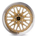 Keskin KT22 8,5x19 5/114,3 ET40 Gold lippe poliert Alufelge