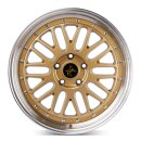 Keskin KT22 8.5x19 5/114,3 ET40 Gold lippe poliert Alufelge