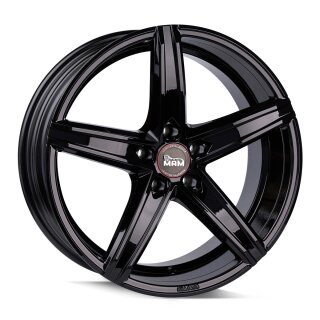 MAM OX-18 8.5x19 5/112 ET45 NB66.6 Black Painted