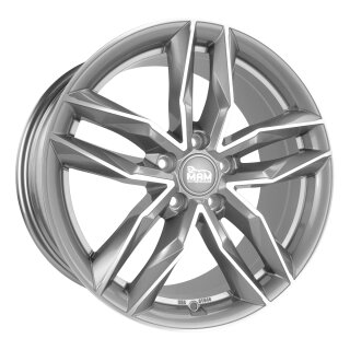 MAM RS3 8,5x20 5/112 ET45 Palladium frontpoliert Alufelge