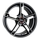 MAM W4 6,5x16 4/100 ET35 Schwarz frontpoliert Alufelge