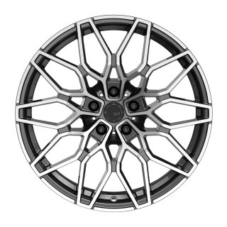SX Wheels SX1 8.5x19 5/112 ET30 NB72,6 Gunmetal Polished