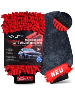 IVALITY® Pflege Auto-Handschuh - 3-in-1 Mikrofaser-Lappen