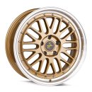 Keskin KT22 8.5x19 5/120 ET35 Gold Lip polished Alufelge