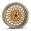 Borbet B 8,0x17 5/112 ET30 NB66,5 Gold rim polished