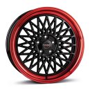 Borbet B 8,0x17 5/112 ET35 NB66,5 Black rim Red