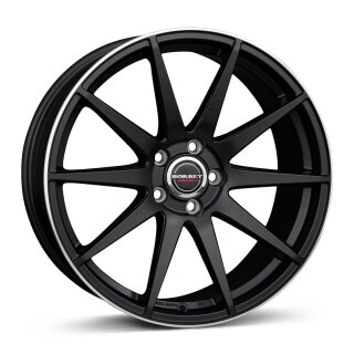 Borbet GTX 8,5x20 5/120 ET25 NB72,5 Black rim polished matt