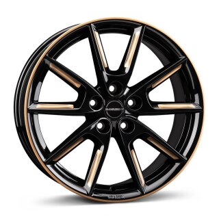 Borbet LX18 8,0x18 5/112 ET40 NB66,6 Black glossy Gold spoke rim