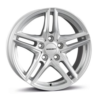 Borbet XR 7,5x17 5/112 ET45 NB66,6 Brilliant Silber