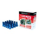 Estilo.R Lug Nuts Cover Set blau eloxiert SW17