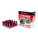 Estilo.R Lug Nuts Cover Set rot eloxiert SW17