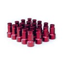 Estilo.R Lug Nuts Cover Set rot eloxiert SW17