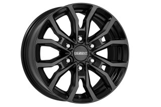 DEZENT KC Black 7.5x17 6/139,7 ET25 aluminum rim