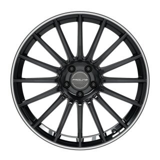 ProLine PXW 8.0x18 5/112 ET38 NB66,5 Black Rim Polished