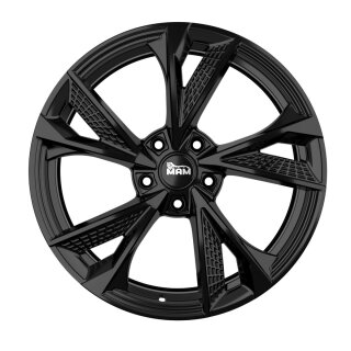 MAM RS6 7.0x16 5/100 ET38 Schwarz Alufelge