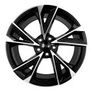 MAM RS6 7.0x16 5/100 ET38 Schwarz frontpoliert Alloy rim