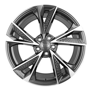 MAM RS6 8.5x20 5/114,3 ET45 Palladium frontpoliert Alloy rim