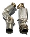 HJS ECE-Downpipe mit 200cpsi Sportkatalysator &Oslash; 80/65mm