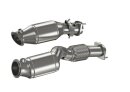 HJS ECE-Downpipe mit 2 x 200cpsi Sportkatalysator &Oslash; 76/70mm