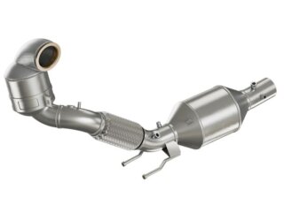 HJS ECE-Downpipe mit 200cpsi Sportkatalysator + 200 cpsi Keramik OPF Ø 76mm