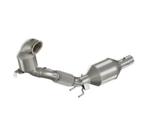 HJS ECE-Downpipe mit 200cpsi Sportkatalysator + 200 cpsi Keramik OPF Ø 76mm