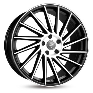 Keskin KT17 11,0x21 5/120 ET38 Matt Schwarz frontpoliert Alufelge