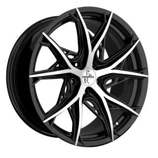 Keskin KT24C 8,5x19 5/120 ET35 Black Front Polish aluminium rim