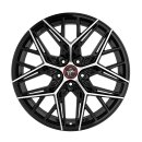 Keskin KT25 8,5x20 5/112 ET30 Schwarz frontpoliert Alufelge
