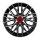 MAM RS4 7,0x16 4/108 ET20 Schwarz frontpoliert Alufelge