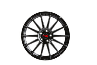 Tec Speedwheels AS2 8,0x18 4/108 ET28 Schwarz glänzend Alufelge