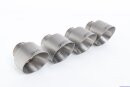 Milltek Edelstahl Sport-Auspuffanlage 3 Zoll (76mm) Quad...