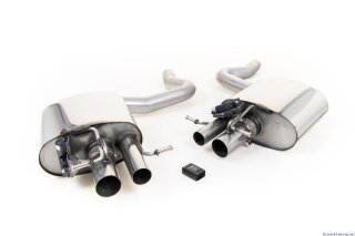 Milltek Rear Silencer(s) Pipe Ø: 2.76" (70.00mm) with Active Valve Control System with Bluetooth