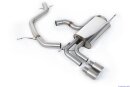 Milltek Edelstahl Sport-Auspuffanlage 70mm Twin 80mm GT80