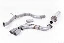 Milltek Edelstahl Sport-Auspuffanlage 70mm Twin 80mm GT80