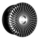 Keskin KT X1 8,5x19 5/112 ET45 Schwarz frontpoliert Alufelge