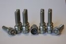 H&amp;R Round-head movable screws set R14mm with rim lock silver