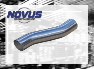 Anschweiß Endrohr 60mm Ø scharf 25° abgewinkelte geschnittene inkl. Auspufflack