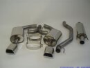 FMS 3 Zoll 76mm Duplex-Anlage Edelstahl Opel Vectra C GTS...