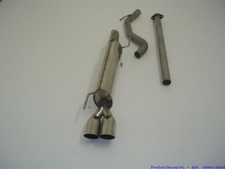 FMS 70mm Anlage Edelstahl Fiat Grande Punto Abarth (199) 1.4 16V T-Jet 114/132kW