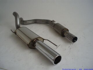 FMS 70mm Anlage Edelstahl Opel Corsa D GSI (Typ S-D, ab 07) 1.6l Turbo 110kW