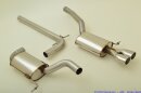 FMS 70mm Anlage Edelstahl VW Jetta Frontantrieb (1KM,ab 05) 2.0l TDI 103/125kW