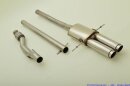 FMS 70mm Anlage mittig Edelstahl Mini Cooper S Cabrio (R57) 1.6l Turbo 128/135kW