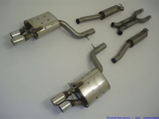 FMS 70mm Duplex-Anlage Edelstahl Audi S4 Lim + Avant Quattro (8E) 4.2l V8 253kW