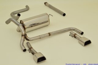FMS 70mm Duplex-Anlage Edelstahl Opel Astra J Sportstourer 1.6 Turbo 132kW